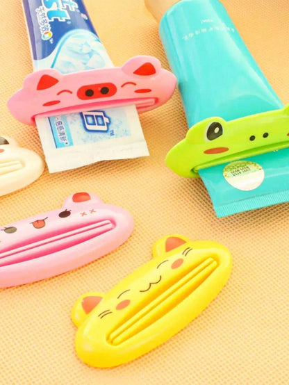 1pc Cartoon Toothpaste Squeezer, Multi-Functional Makeup Tool