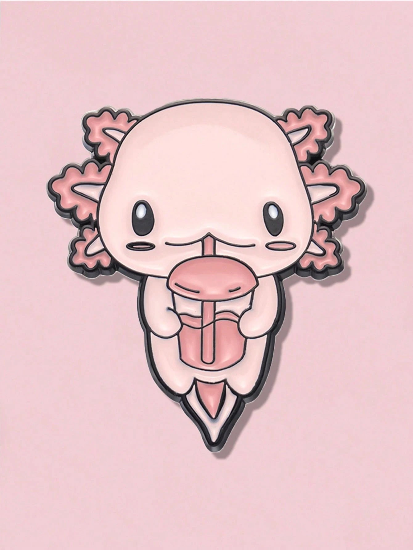 1Pc Charming Cartoon Axolotl Enamel Pin- Perfect Gift For Teachers, Graduates, Or Any Occasion- Fashionable Alloy Design- Suitable For Daily Wear Or Special Events Halloween Dress Accessories Pin F