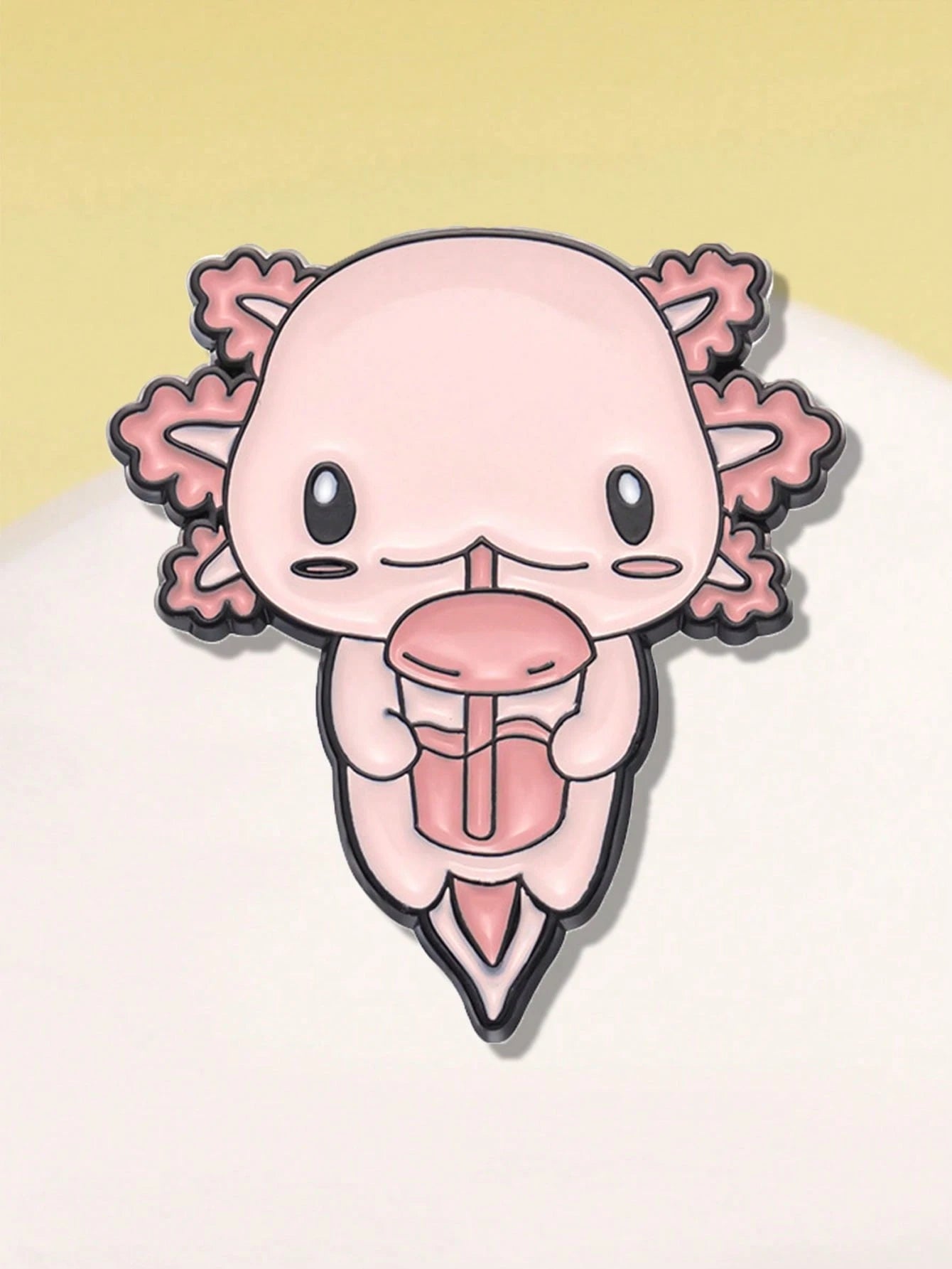 1Pc Charming Cartoon Axolotl Enamel Pin- Perfect Gift For Teachers, Graduates, Or Any Occasion- Fashionable Alloy Design- Suitable For Daily Wear Or Special Events Halloween Dress Accessories Pin F