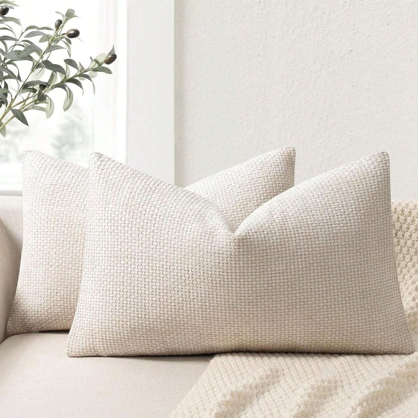 1pc Chenille Decorative Pillow Case, Soft Textured Luxury Throw Pillow Cover For Bed And Living Room Sofa