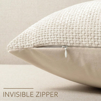1pc Chenille Decorative Pillow Case, Soft Textured Luxury Throw Pillow Cover For Bed And Living Room Sofa