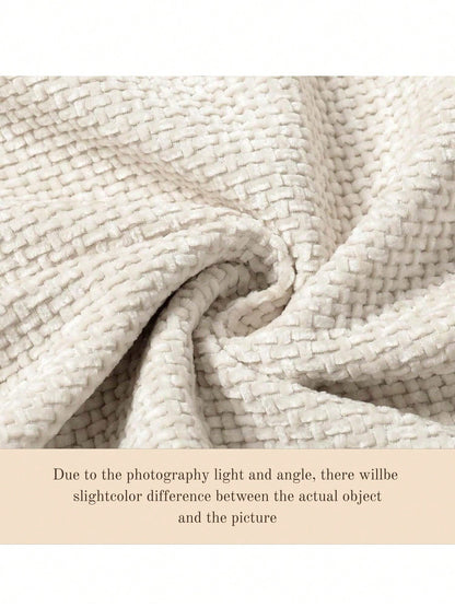 1pc Chenille Decorative Pillow Case, Soft Textured Luxury Throw Pillow Cover For Bed And Living Room Sofa