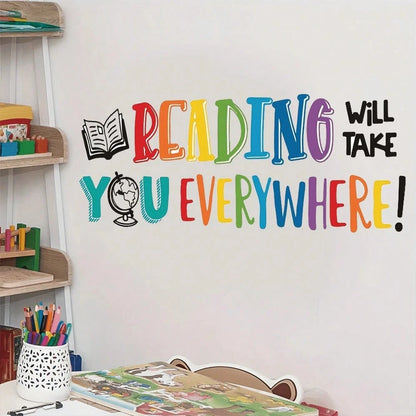 1pc Children's Room Inspirational Quote Wall Sticker, Suitable For Bedroom, Entrance, Living Room, Hallway Decoration, Self-Adhesive