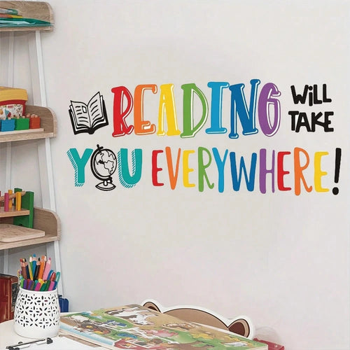 1pc Children's Room Inspirational Quote Wall Sticker, Suitable For Bedroom, Entrance, Living Room, Hallway Decoration, Self-Adhesive
