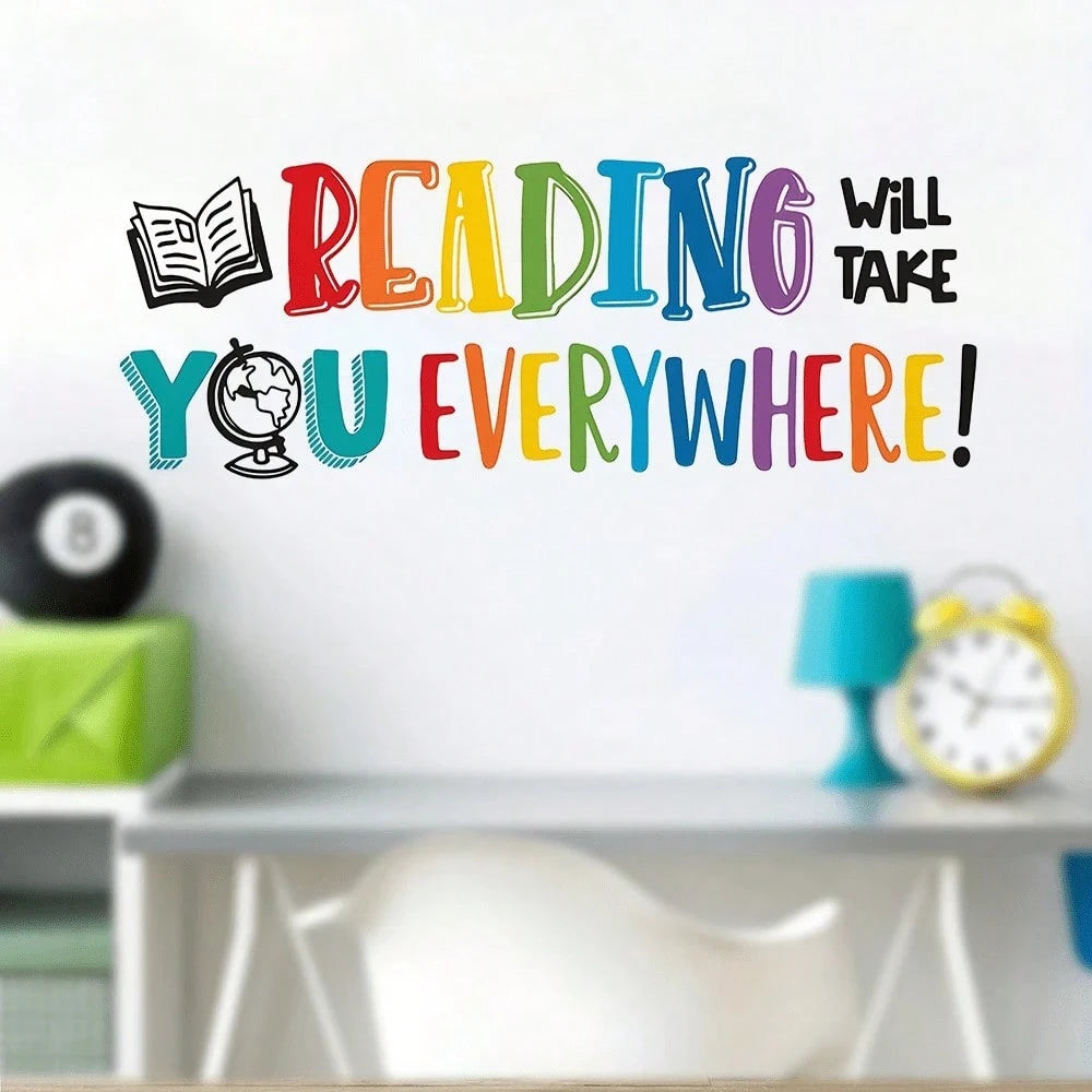 1pc Children's Room Inspirational Quote Wall Sticker, Suitable For Bedroom, Entrance, Living Room, Hallway Decoration, Self-Adhesive