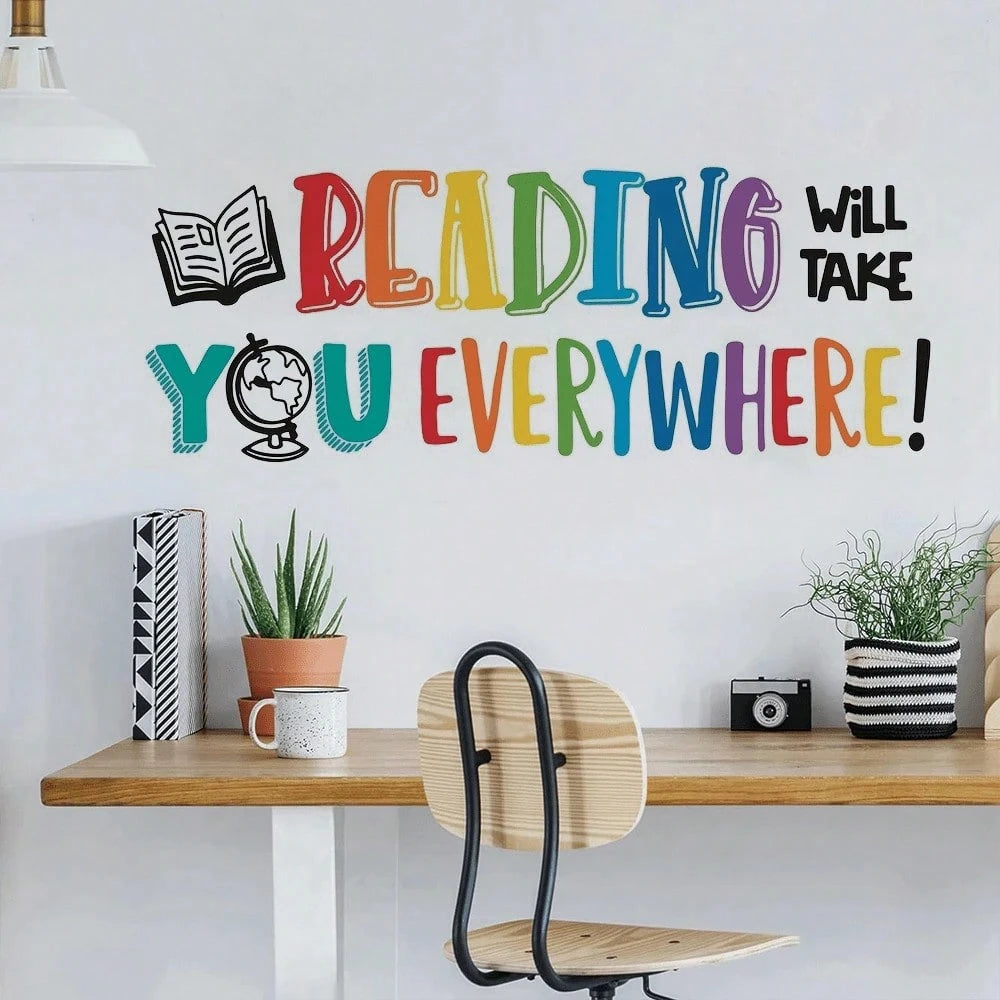 1pc Children's Room Inspirational Quote Wall Sticker, Suitable For Bedroom, Entrance, Living Room, Hallway Decoration, Self-Adhesive