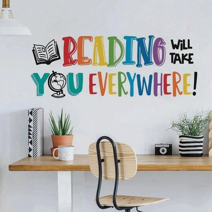 1pc Children's Room Inspirational Quote Wall Sticker, Suitable For Bedroom, Entrance, Living Room, Hallway Decoration, Self-Adhesive