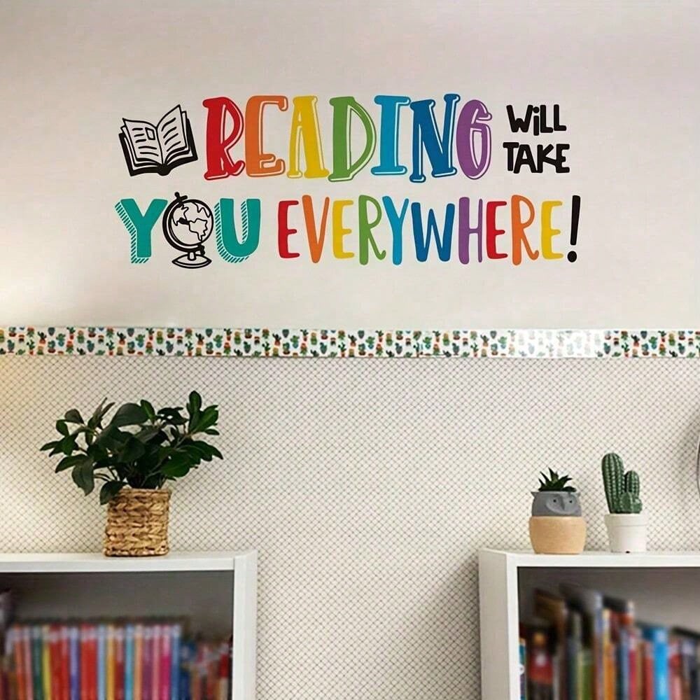 1pc Children's Room Inspirational Quote Wall Sticker, Suitable For Bedroom, Entrance, Living Room, Hallway Decoration, Self-Adhesive