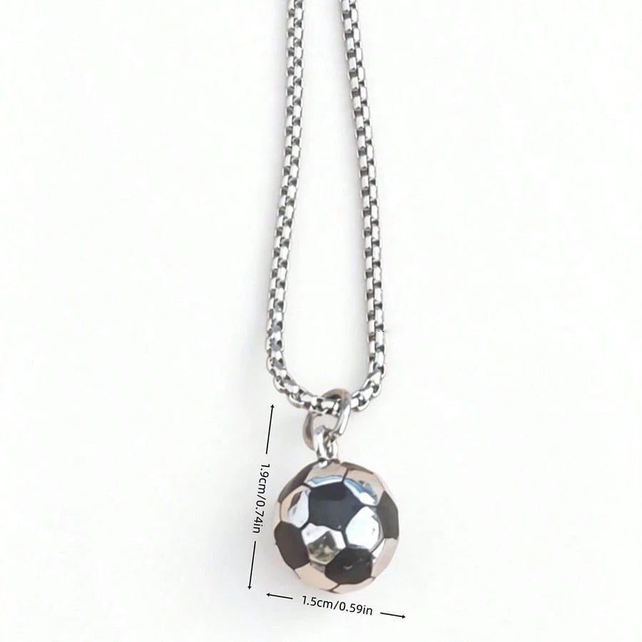 1pc Creative 3D Football Car Rearview Mirror Hanging Decoration/Versatile Backpack Charm/Football Fan Gift