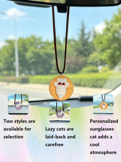 1PC Creative Lazy Cat Sofa Hanging Ornament Decor