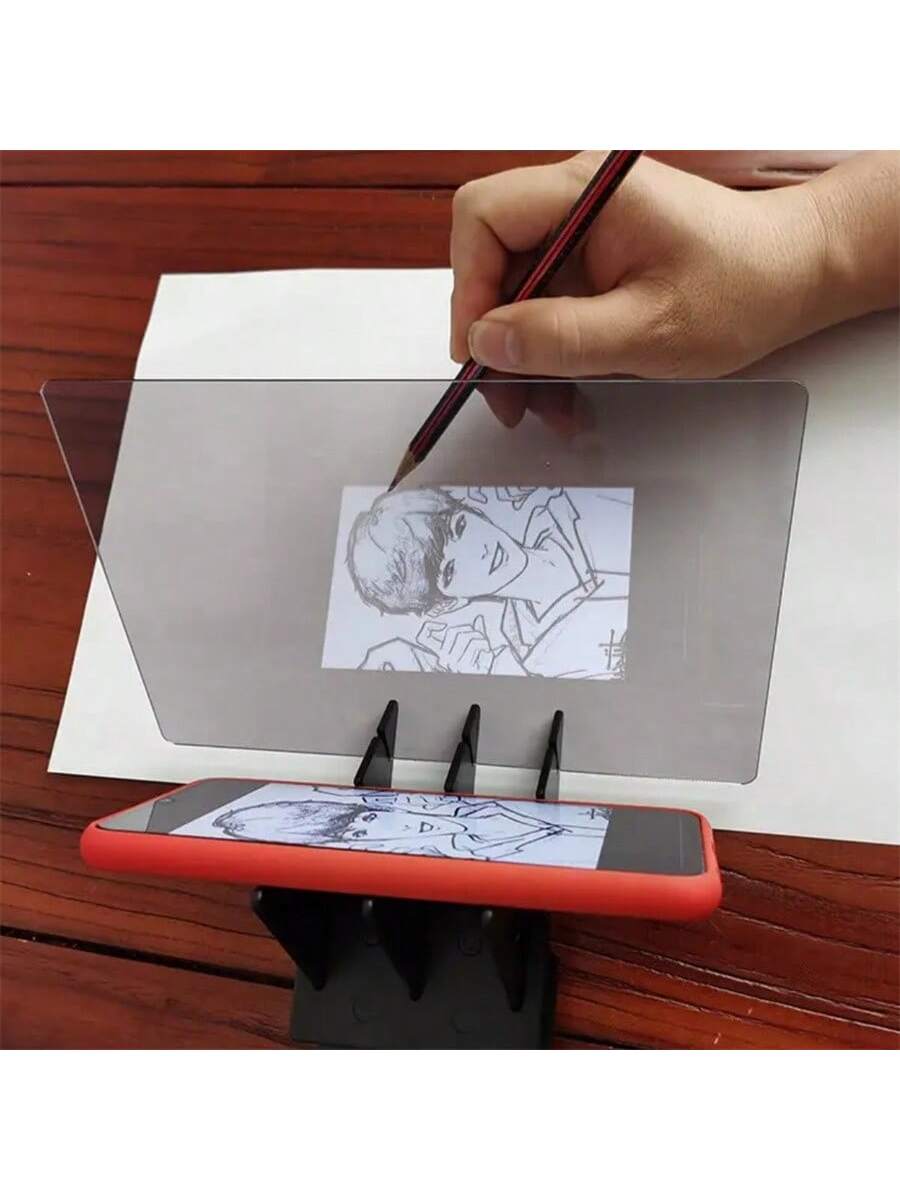 1PC Creative Painting Sketch Tool Set With Projection Board, Compatible With Phones & Tablets For Artists & Hobbyists. Portable Optical Drawing Projector, Perfect Gift For Christmas, New Year. With Ma