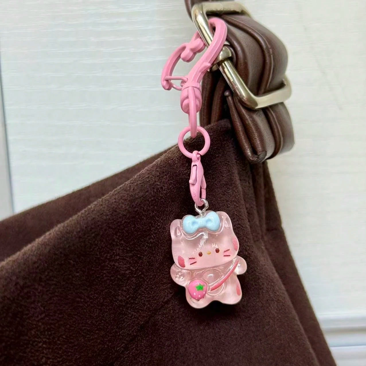 1pc Creative Resin Duck Cat Bear Dinosaur Phone Chain Pendant, Bag Charm