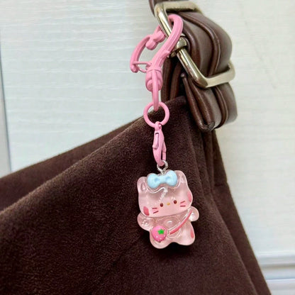 1pc Creative Resin Duck Cat Bear Dinosaur Phone Chain Pendant, Bag Charm