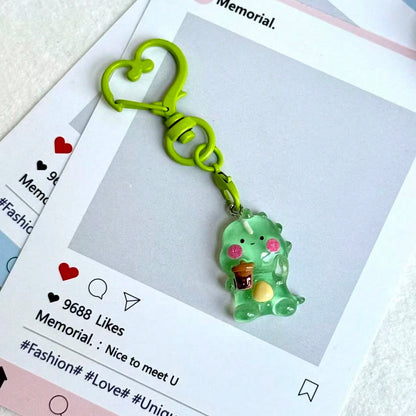 1pc Creative Resin Duck Cat Bear Dinosaur Phone Chain Pendant, Bag Charm