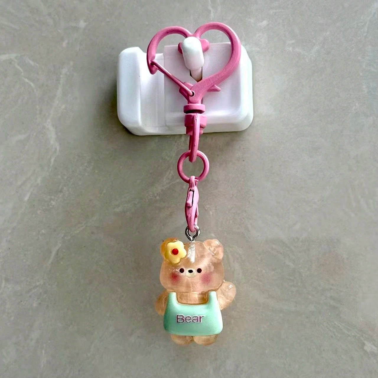 1pc Creative Resin Duck Cat Bear Dinosaur Phone Chain Pendant, Bag Charm