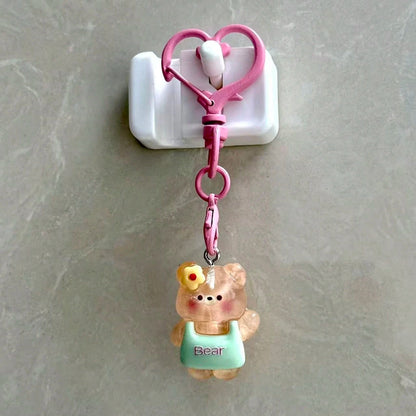 1pc Creative Resin Duck Cat Bear Dinosaur Phone Chain Pendant, Bag Charm
