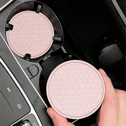 1pc Cute Heat-Resistant Coaster, Car Interior Insulation Pad, Car Center Console Cup Holder Decor, Suitable For Any Occasion, Perfect For Valentine's Day, Labor Day, Easter And Various Holiday Celebra