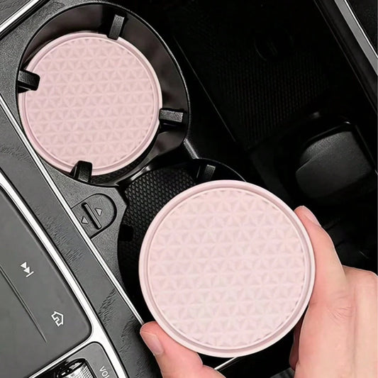 1pc Cute Heat-Resistant Coaster, Car Interior Insulation Pad, Car Center Console Cup Holder Decor, Suitable For Any Occasion, Perfect For Valentine's Day, Labor Day, Easter And Various Holiday Celebra