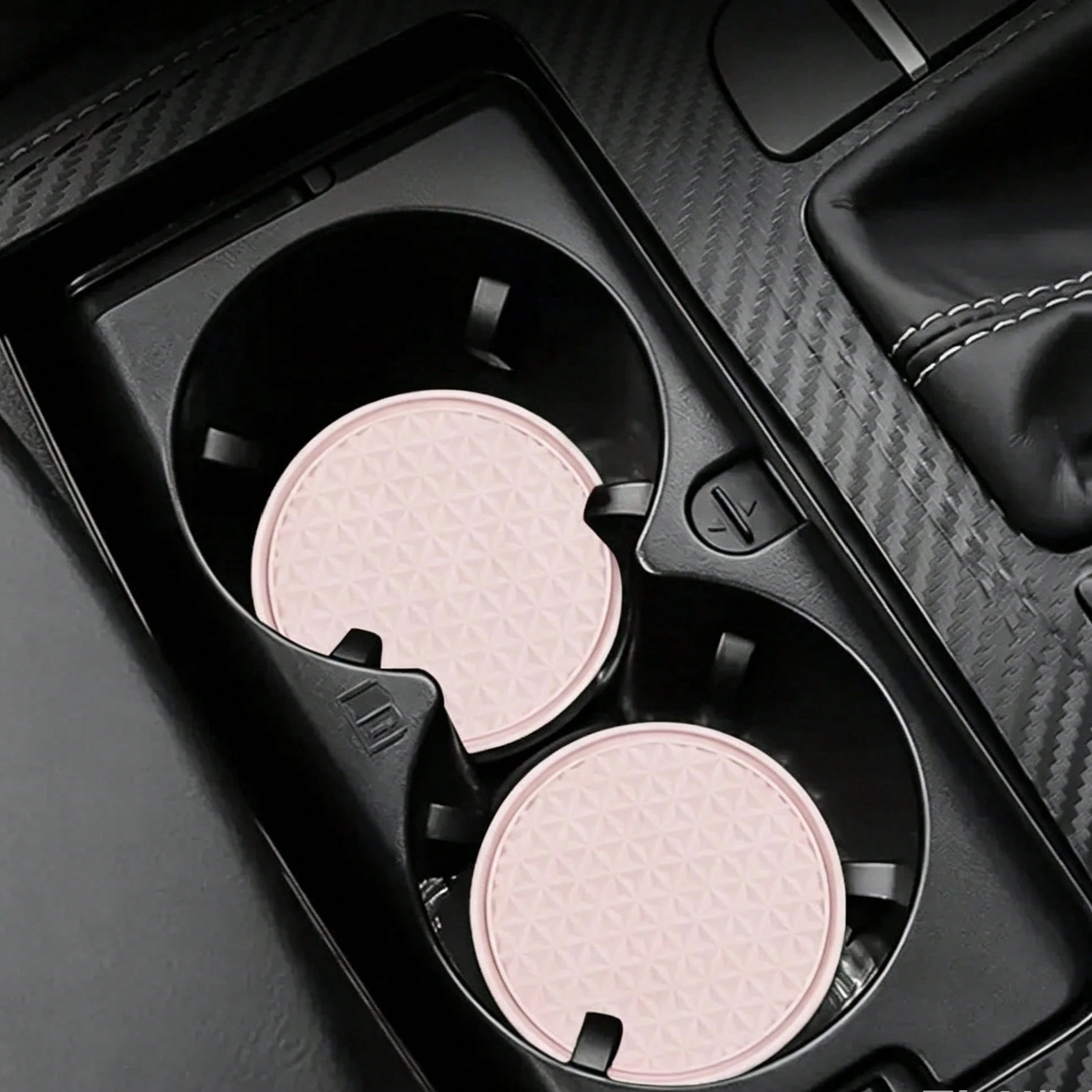 1pc Cute Heat-Resistant Coaster, Car Interior Insulation Pad, Car Center Console Cup Holder Decor, Suitable For Any Occasion, Perfect For Valentine's Day, Labor Day, Easter And Various Holiday Celebra