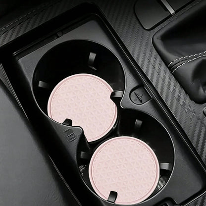 1pc Cute Heat-Resistant Coaster, Car Interior Insulation Pad, Car Center Console Cup Holder Decor, Suitable For Any Occasion, Perfect For Valentine's Day, Labor Day, Easter And Various Holiday Celebra