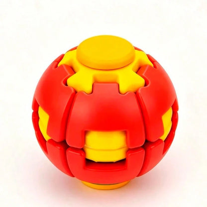 1pc DIY Creative Educational Stress Relief Toy Fingertip Spinning Ball, Portable Finger Spinner Assembly Version, DIY Assembly Required, Hands-On Ability Training, Press And Spin Fidget Toy, Stress Re