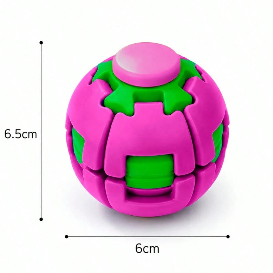1pc DIY Creative Educational Stress Relief Toy Fingertip Spinning Ball, Portable Finger Spinner Assembly Version, DIY Assembly Required, Hands-On Ability Training, Press And Spin Fidget Toy, Stress Re