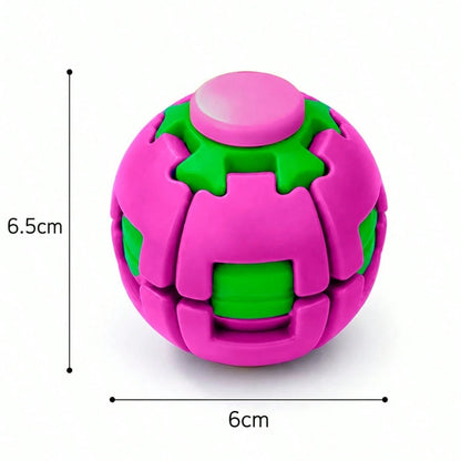 1pc DIY Creative Educational Stress Relief Toy Fingertip Spinning Ball, Portable Finger Spinner Assembly Version, DIY Assembly Required, Hands-On Ability Training, Press And Spin Fidget Toy, Stress Re
