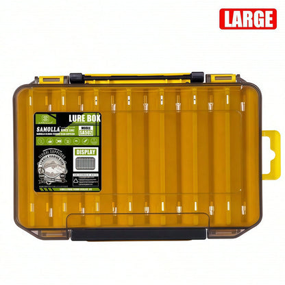 1PC Double-Sided Fishing Tackle Box, Lure Storage Box With 14 Compartments- Waterproof Durable PP Material, Perfect For Storing Baits, Hooks And Accessories- All Season Use| Divided Storage| Secur