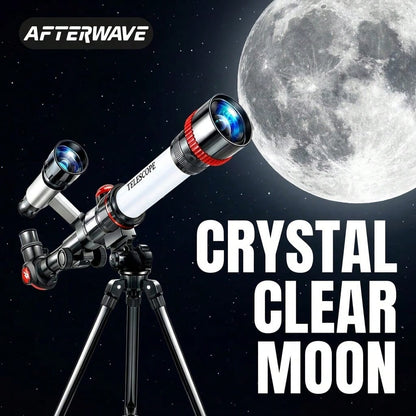 1pc Entry-Level Astronomical Telescope, High-Transmittance Optical Glass Material, Tech-Inspired Minimalist Design, Suitable For Student Astronomy Enlightenment, Family Outdoor Stargazing, Holiday Gif