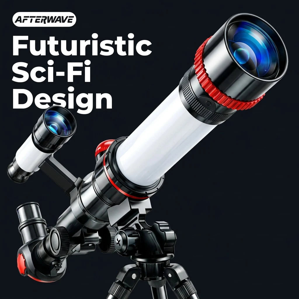 1pc Entry-Level Astronomical Telescope, High-Transmittance Optical Glass Material, Tech-Inspired Minimalist Design, Suitable For Student Astronomy Enlightenment, Family Outdoor Stargazing, Holiday Gif