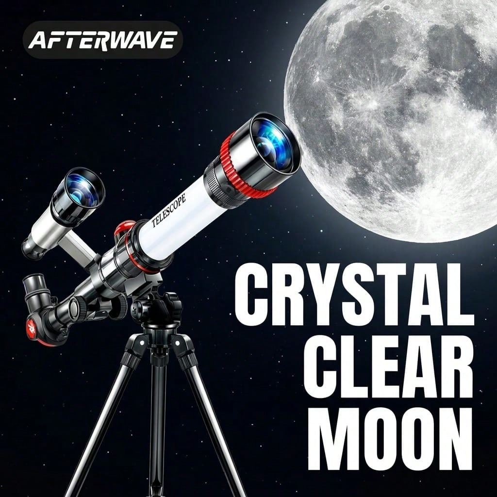 1pc Entry-Level Astronomical Telescope, High-Transmittance Optical Glass Material, Tech-Inspired Minimalist Design, Suitable For Student Astronomy Enlightenment, Family Outdoor Stargazing, Holiday Gif