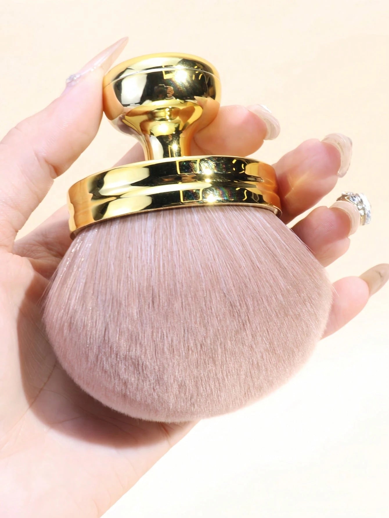 1pc Extra Large Loose Powder Makeup Brush, Soft Multifunctional Cosmetic Brush, Blush Brush, Body Brush, Nail Dust Brush, Portable Make-Up Tool,Foundation Brush,Concealer Brush,Blush Brush,Contour Bru