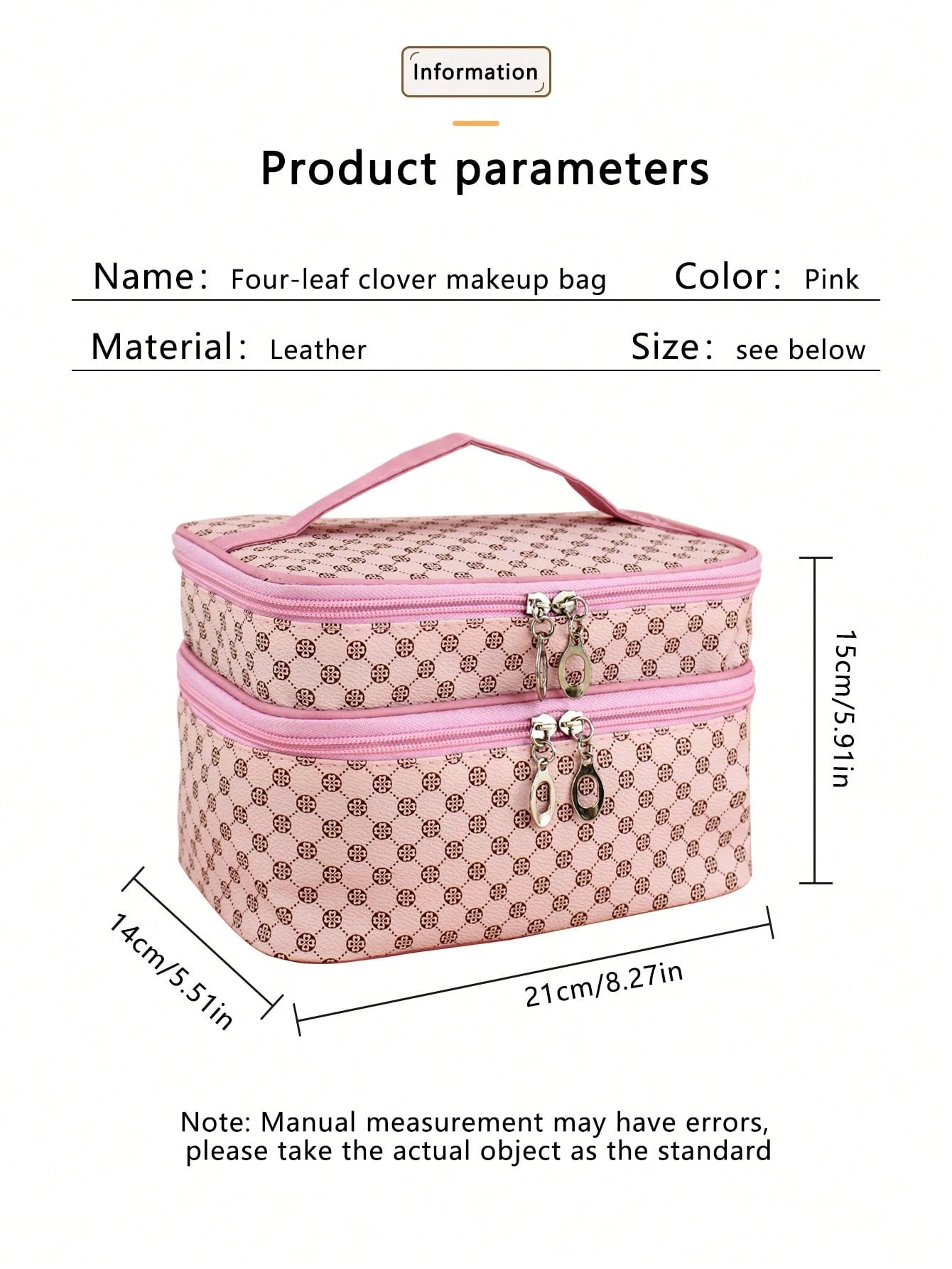 1pc Fashionable Minimalist Waterproof Portable Large Capacity Cosmetic Makeup Tools Storage Bag, Suitable For Home And Travel Bag, Bags, Makeup Bag, Travel, Make Up Bag, Organizer, Storage, Makeup Org