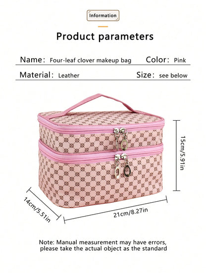 1pc Fashionable Minimalist Waterproof Portable Large Capacity Cosmetic Makeup Tools Storage Bag, Suitable For Home And Travel Bag, Bags, Makeup Bag, Travel, Make Up Bag, Organizer, Storage, Makeup Org