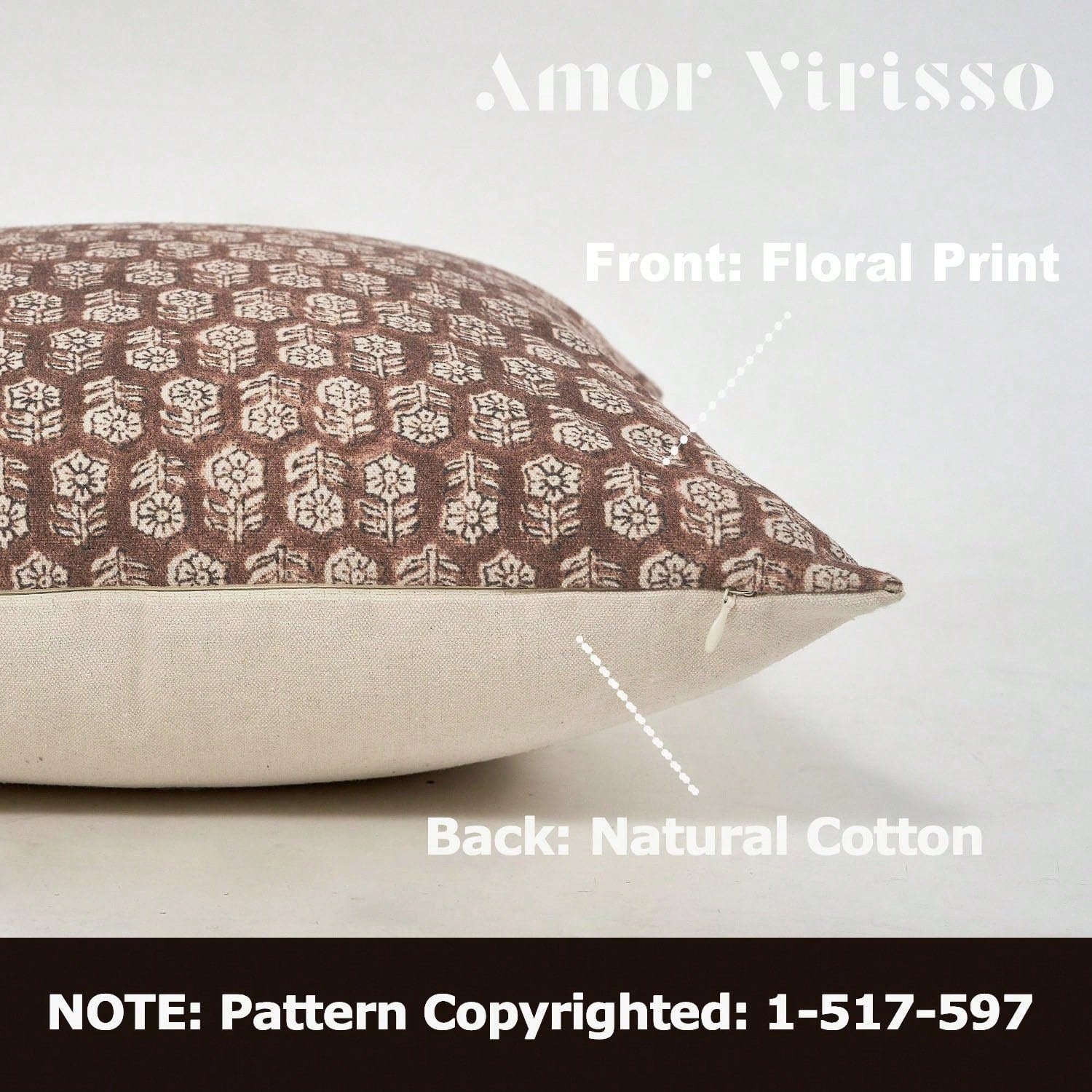 1pc Floral Pillowcase, Neutral Color Farmhouse Style Living Room Throw Pillow Cover, Decorative Cushion Cover, Sofa Pillowcase, Suitable For Living Room, Sofa, Bed, Bedroom And Other Scenes