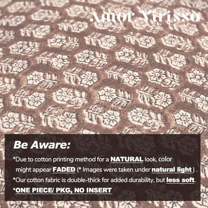 1pc Floral Pillowcase, Neutral Color Farmhouse Style Living Room Throw Pillow Cover, Decorative Cushion Cover, Sofa Pillowcase, Suitable For Living Room, Sofa, Bed, Bedroom And Other Scenes