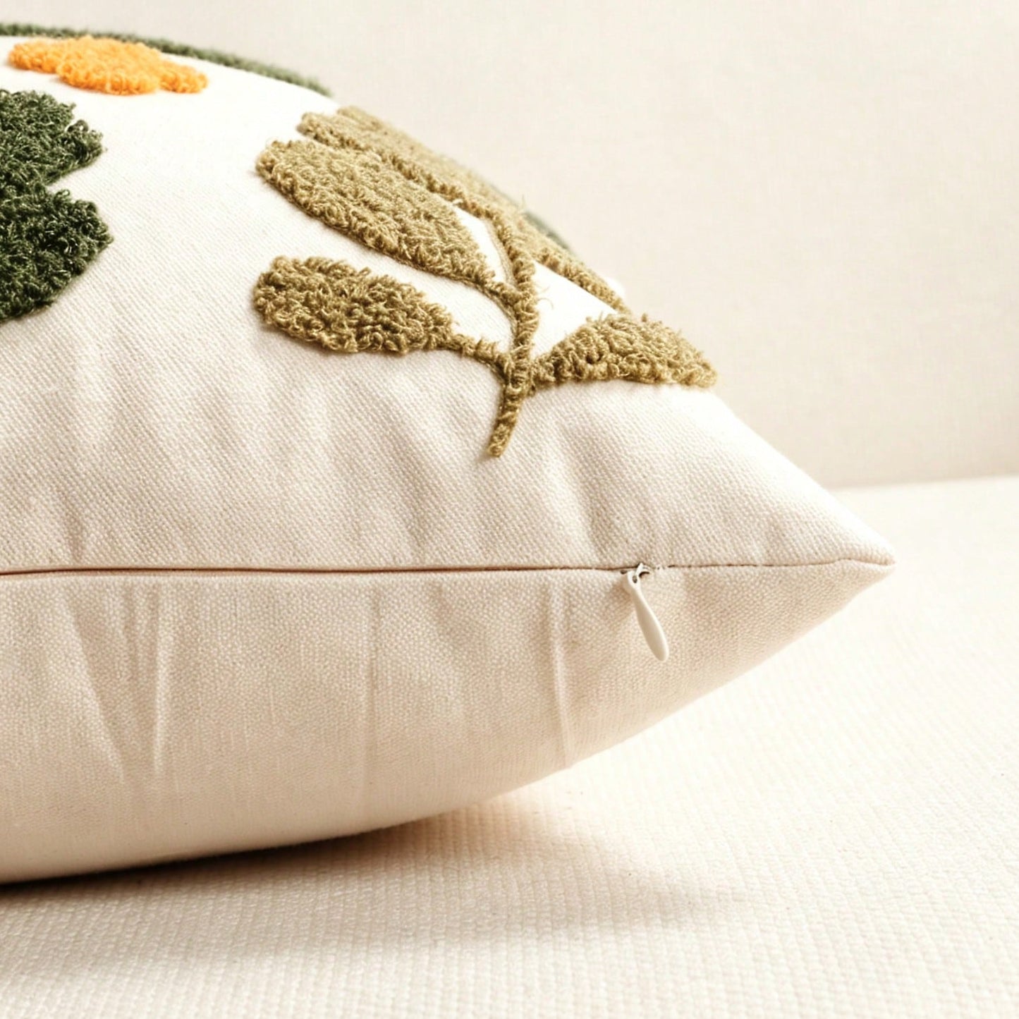 1pc Garland Fall Throw Pillow Covers Embroidery Autumn Thanksgiving Leaf Maple Leaves Decorative Cushion Cases Decor Home Decorations For Couch Patio Furniture Bed Room Livingroom Sofa Porch