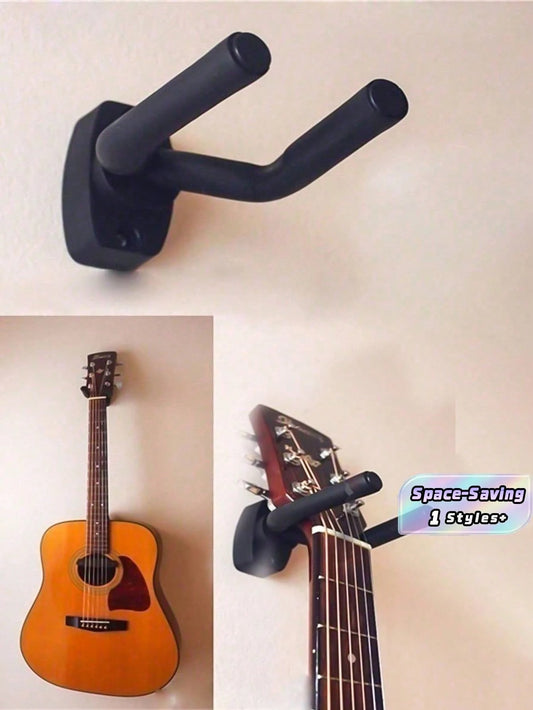 1pc Guitar Wall Mount Holder With Adjustable Soft Hook Universal Type Guitars Ukulele Bass Erhu Hanger