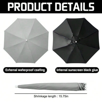 1pc Hands-Free Foldable UV Protection Sun Hat- All-Weather Protection For Fishing, Hiking, Camping, Outdoor & Farming Adventures- Portable Multifunctional