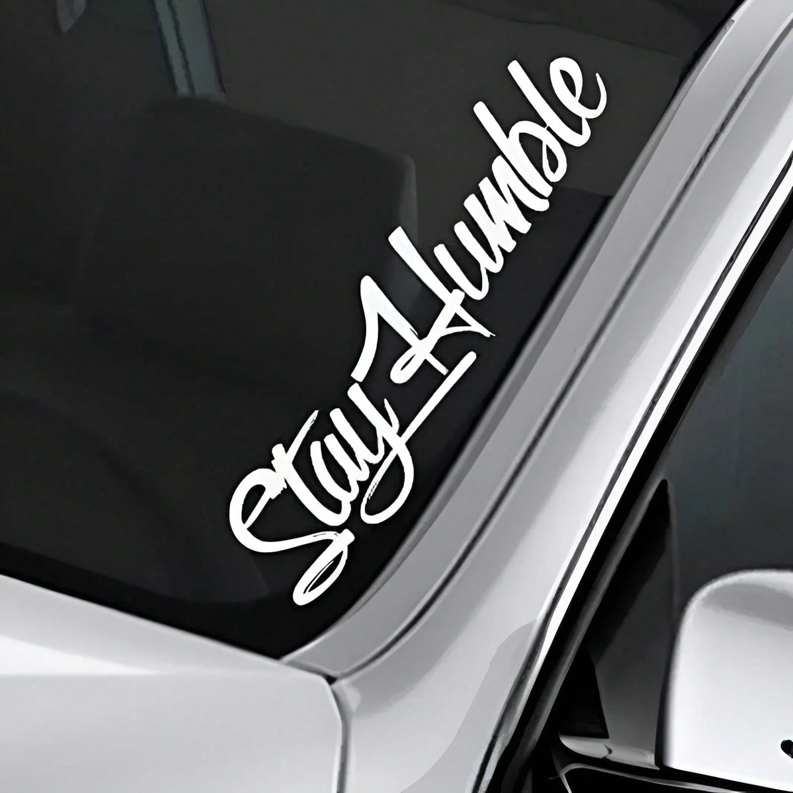 1pc Heart & Slogan Graphic Car Sticker