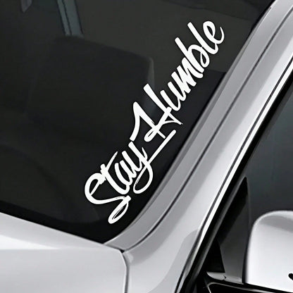 1pc Heart & Slogan Graphic Car Sticker