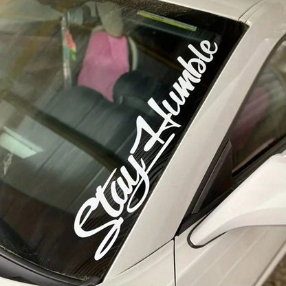 1pc Heart & Slogan Graphic Car Sticker