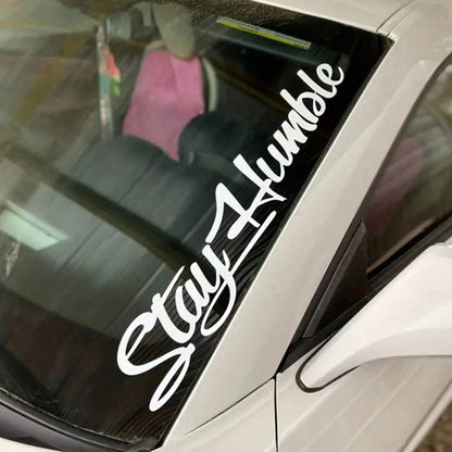 1pc Heart & Slogan Graphic Car Sticker