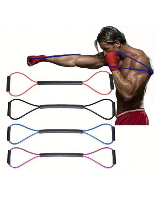 1pc High-Quality TPE Boxing Training Resistance Rope- Improves Speed, Agility And Endurance For Muay Thai, Boxing And Kicking Exercises. Adult Size Resistance Rope, Multifunctional 8-Shaped Boxing Re