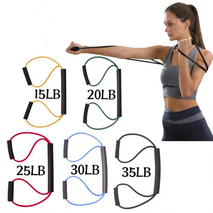 1pc High-Quality TPE Boxing Training Resistance Rope- Improves Speed, Agility And Endurance For Muay Thai, Boxing And Kicking Exercises. Adult Size Resistance Rope, Multifunctional 8-Shaped Boxing Re
