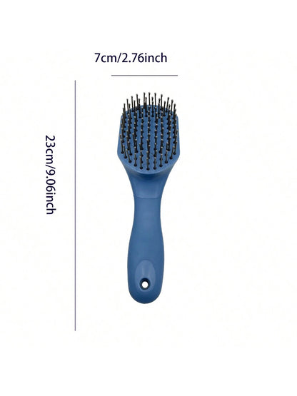 1pc Horse Hair Brush, Anti-Slip Pony Tail Brush, Pet Grooming Brush, Matches Head Brush