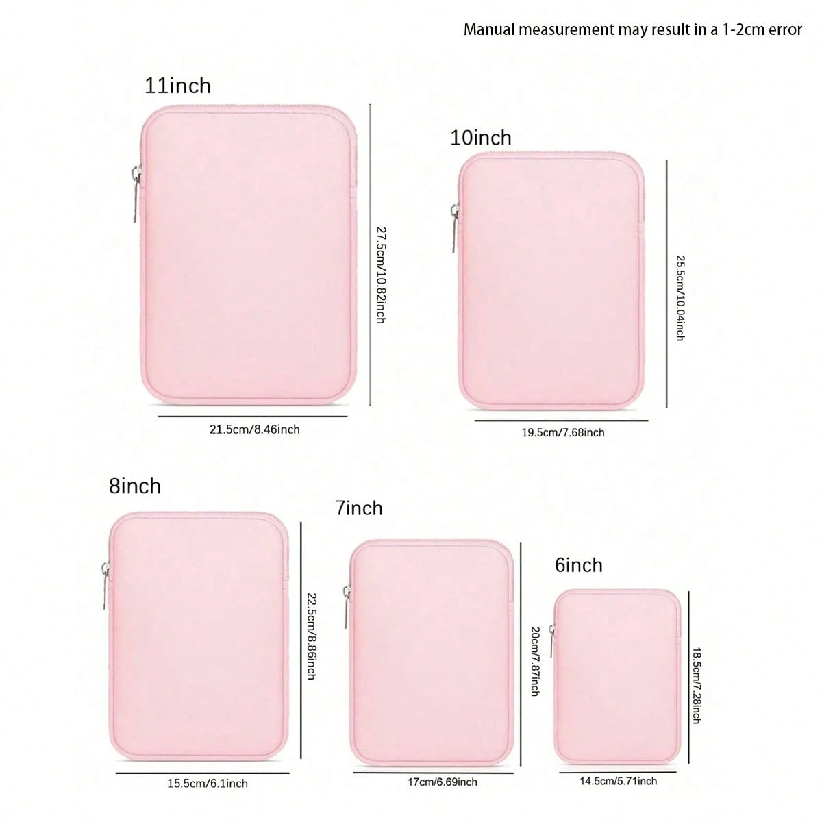 1pc Laptop Sleeve Bag For MacBook Air 6/7"/8"/10"/11" Laptop, Portable Tablet Storage Sleeve, Easy To Store And Convenient