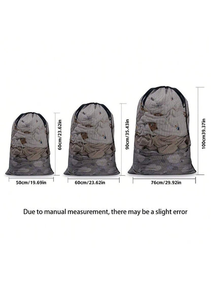 1pc Large Capacity Mesh Storage Bag, Sports Ball Storage Bag, Drawstring Shoulder Strap Design, Team Sports Volleyball Basketball Football Swimming Equipment, Sports Accessories