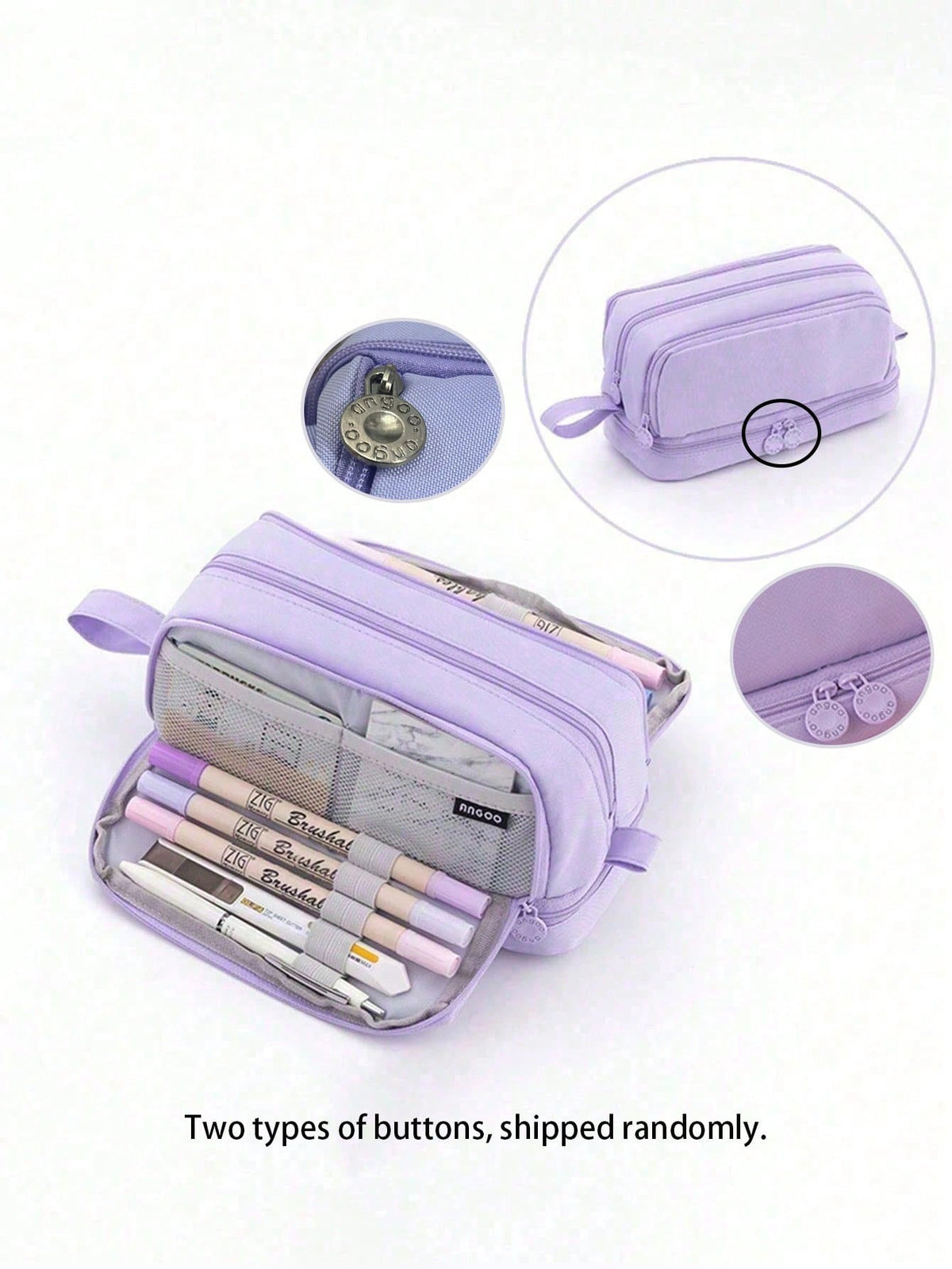 1pc Large Capacity Pencil Case, Multifunctional Student Pencil Box, Portable Big Pen Bag, Storage Box, Stationery Gift, Back To S, First Day Of School
