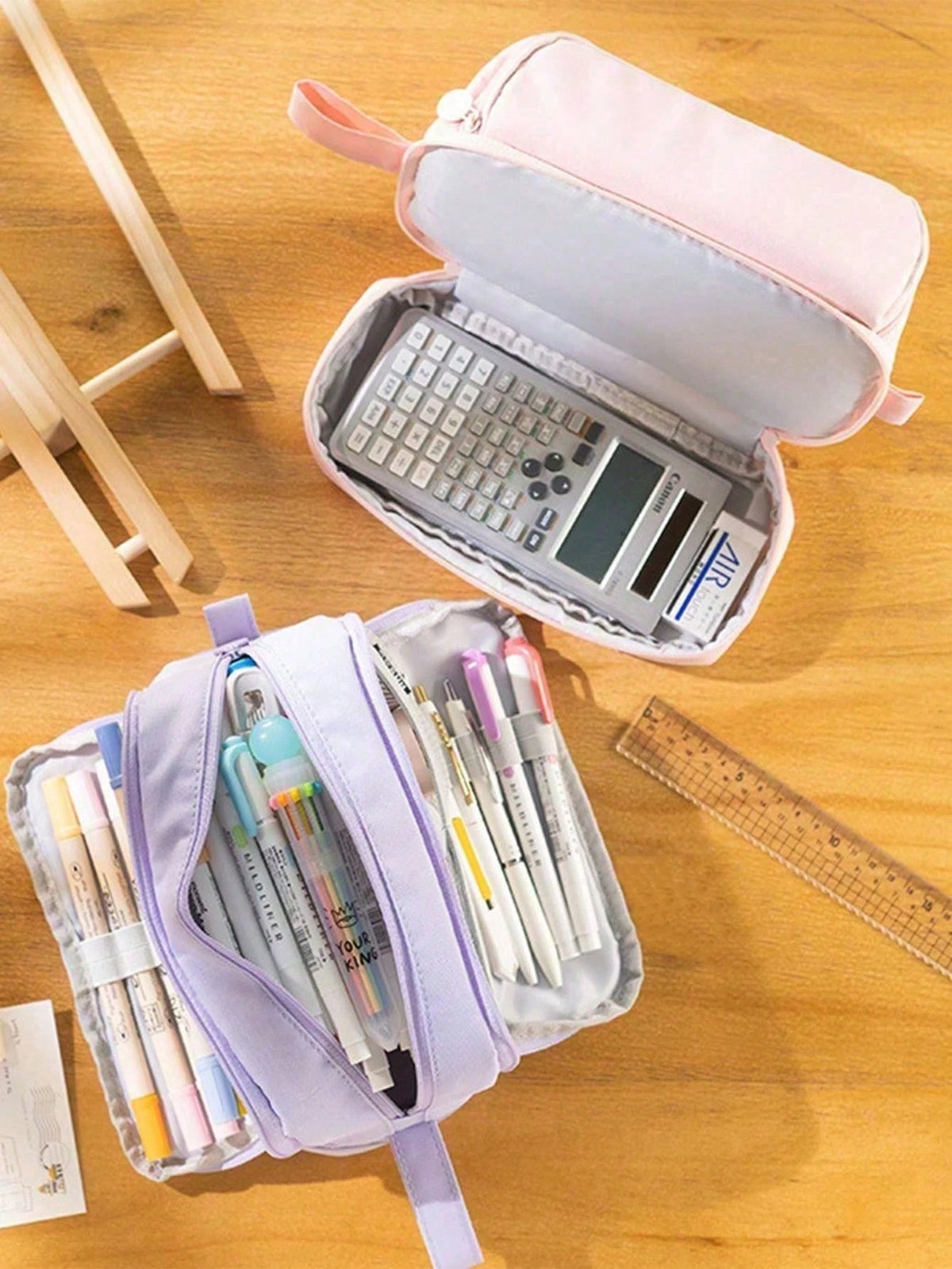 1pc Large Capacity Pencil Case, Multifunctional Student Pencil Box, Portable Big Pen Bag, Storage Box, Stationery Gift, Back To S, First Day Of School
